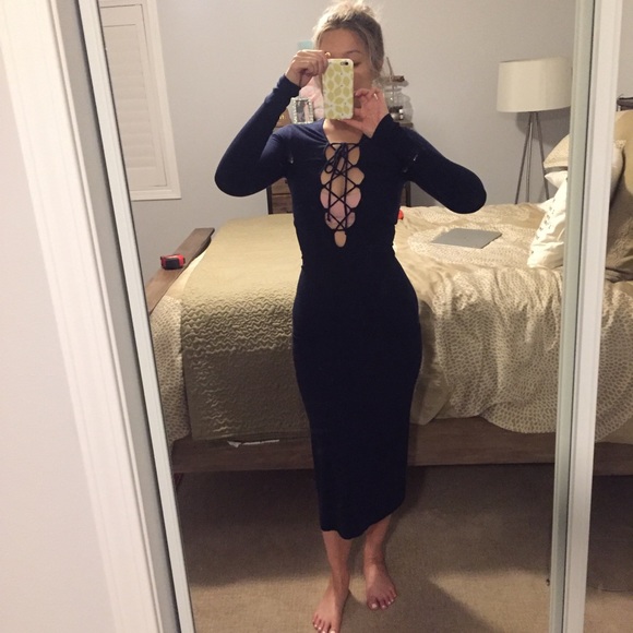 Reformation Dresses & Skirts - 🍾🥂 Sexy Reformation Edison Dress Navy 🌙